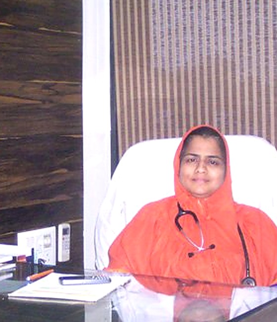 Dr. Fatema Chahwala at her clinic in Indore